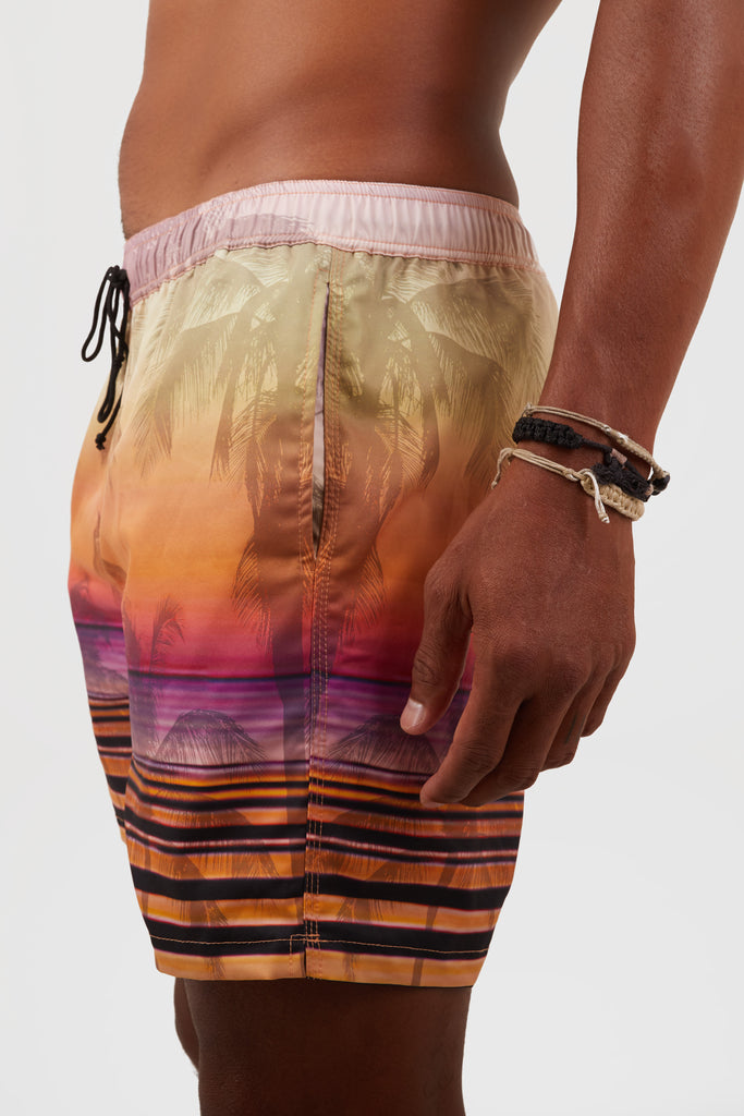 The Sunset Palm Boardshort