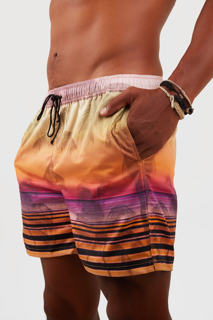 The Sunset Palm Boardshort